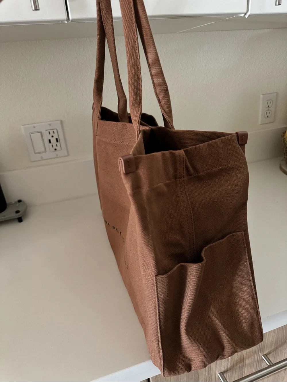Mina Baie-Jude Full Canvas Tote Bag